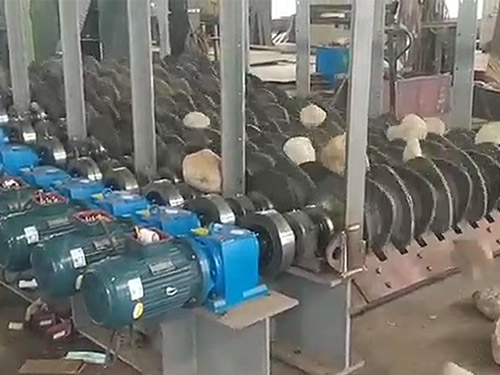 泥石分離機試機